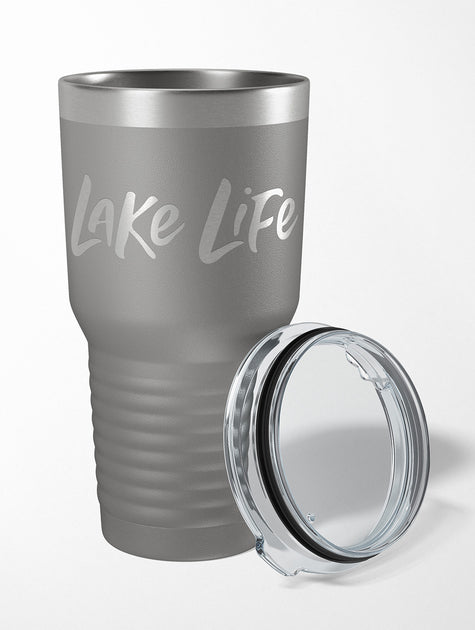Lake Life is the Best Life Laser Engraved Tumbler 