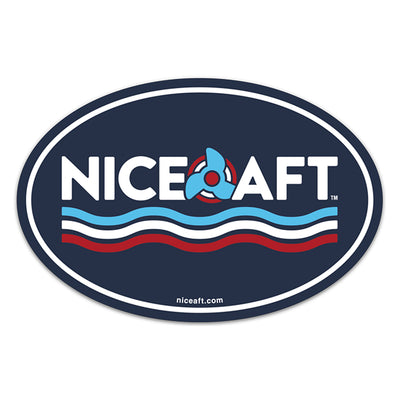 Nice Aft Oval Sticker - Nice Aft