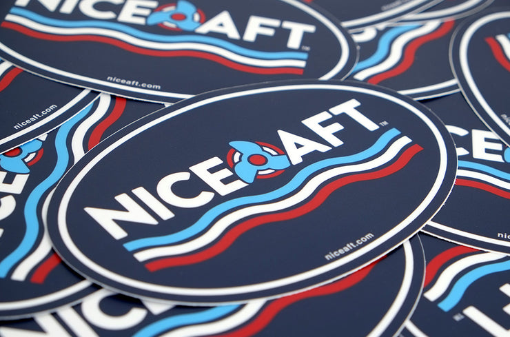 Nice Aft Oval Sticker - Nice Aft