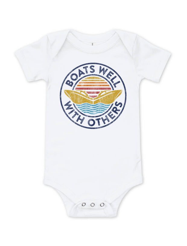 Boats Well With Others Baby Bodysuit - Nice Aft