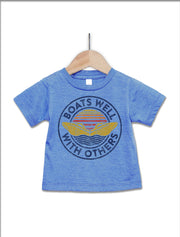 Boats Well With Others Baby T-Shirt - Nice Aft