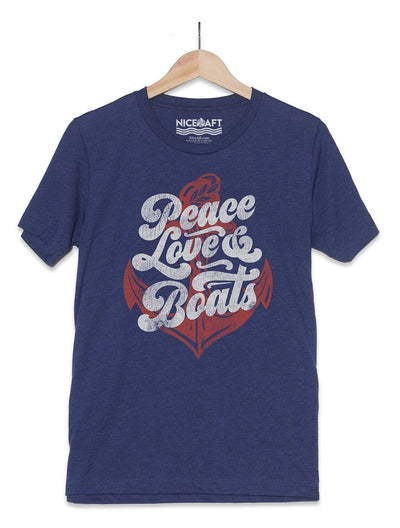 Peace Love & Boats T-Shirt - Nice Aft