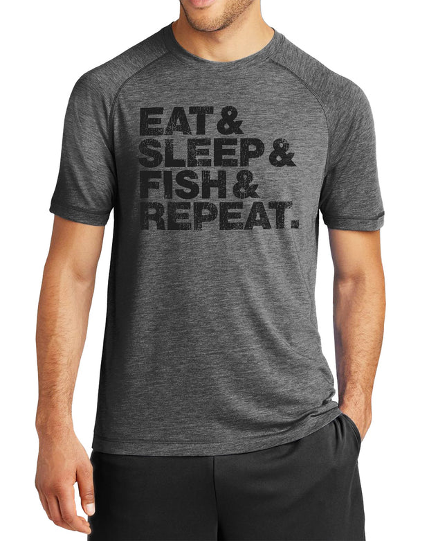 Eat Sleep Fish Repeat Fishing T-Shirt - Nice Aft