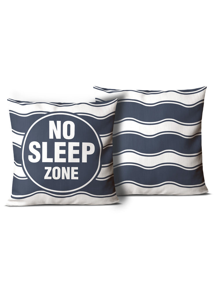 No Wake Zone & No Sleep Zone Pillows - Nice Aft