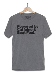 Boat Shirt | Powered by Caffeine & Boat Fuel T-Shirt - Nice Aft